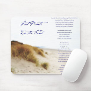 Mousepad pegadas na areia