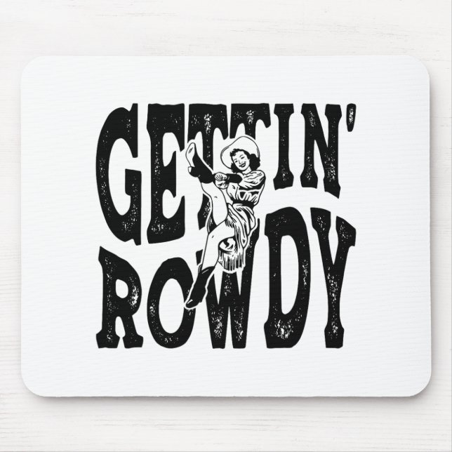 Mousepad Pegando Rowdy Bridesmaid Noiva Bacheloret (Frente)