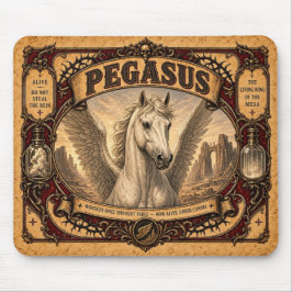 Mousepad Pegasus, Monstro de Circo Vintage