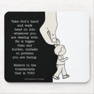 Mousepad Pegue a mão de Deus