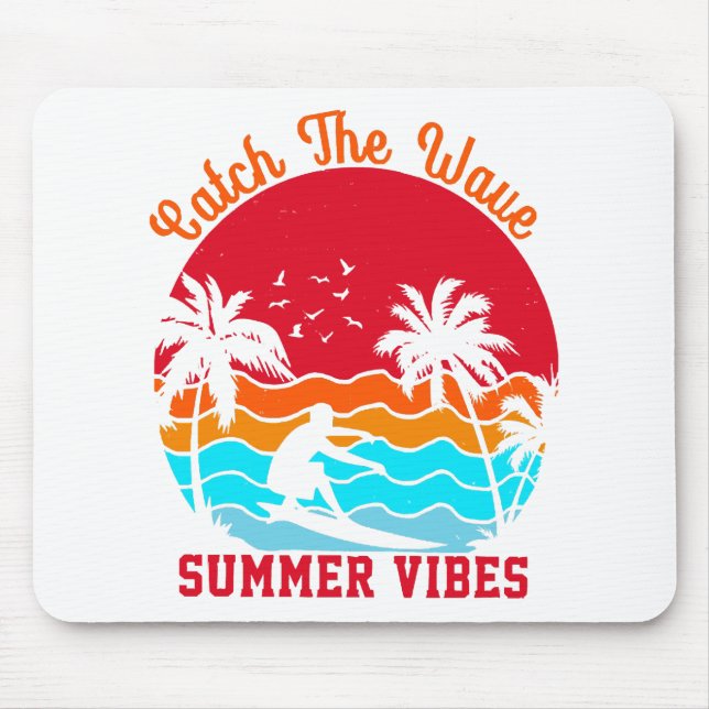 Mousepad Pegue a Onda Vibrações de Verão (Frente)
