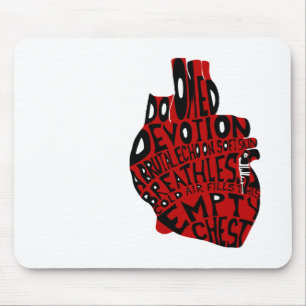 Mousepad peito vazio: coração anatômico
