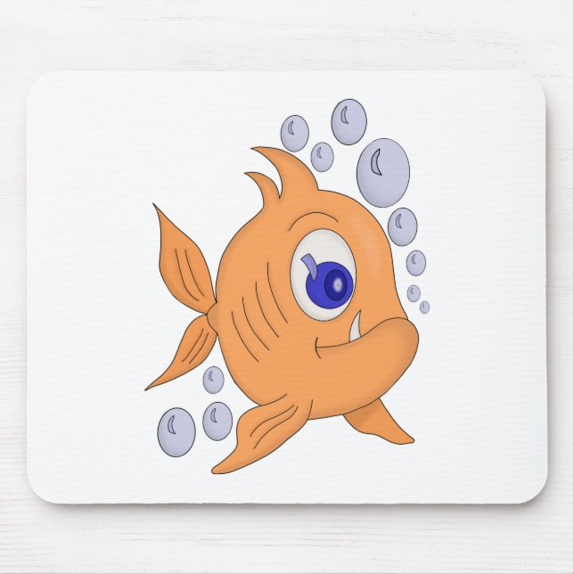 Mousepad Peixe com dente afiado (Frente)