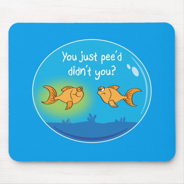 Mousepad Peixe dourado irritado (Frente)