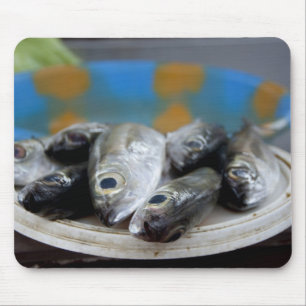 Mousepad Peixe fresco no mercado de peixe (Mercado de Peixe