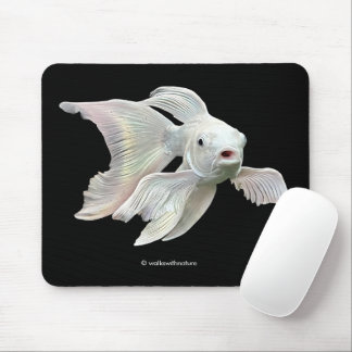 Mousepad Peixe Koi Carp Butterfly de Platina Impressionante