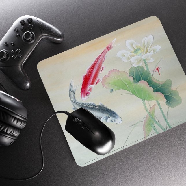 Mousepad Peixe Koi com Lotus (Criador carregado)