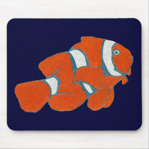 Mousepad peixe-palhaço tropical de água salgada