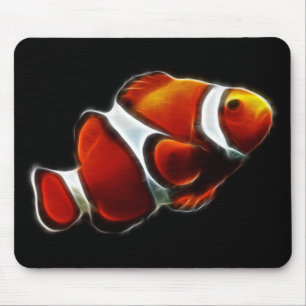 Mousepad Peixes alaranjados tropicais do palhaço de