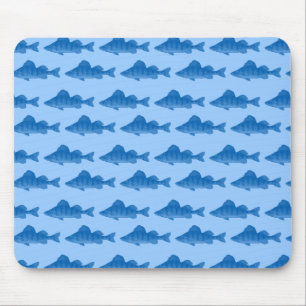 Mousepad Peixes azuis da vara amarela