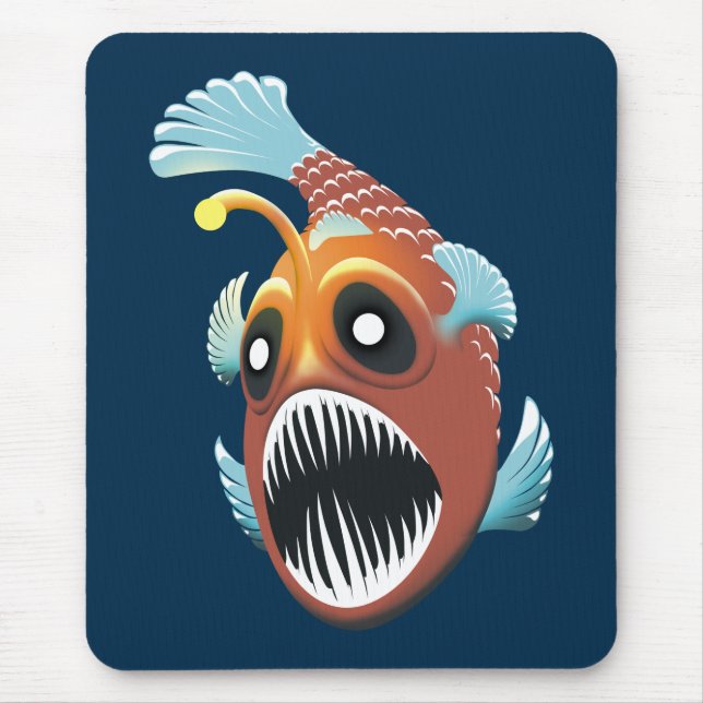 Mousepad Peixes do mar profundo (Frente)
