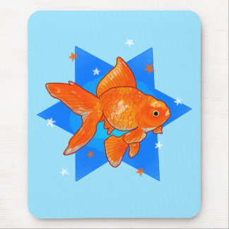 Mousepad Peixes Dourados com Estrelas
