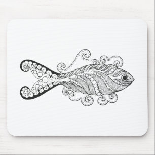 Mousepad Peixes estilizados