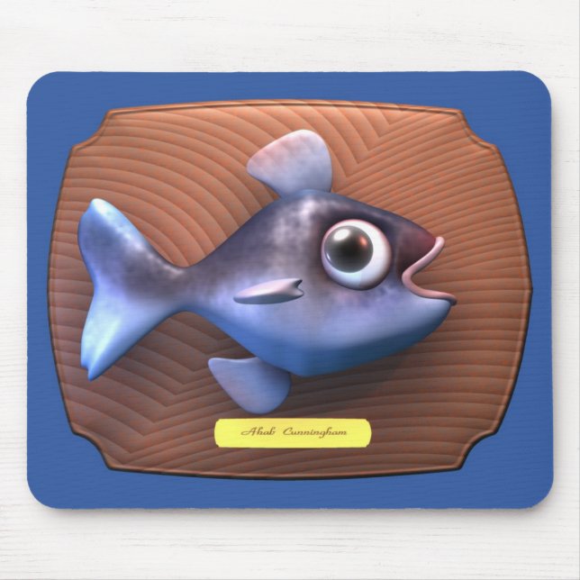 Mousepad Peixes no conselho de corte (Frente)