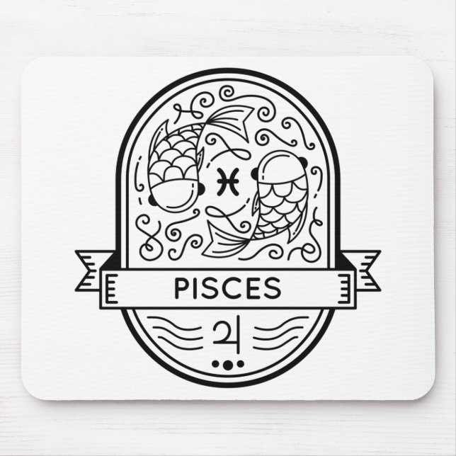 MOUSEPAD PEIXES SÍMBOLOS DO CRACHÁ ZODIAC PARKE (Frente)