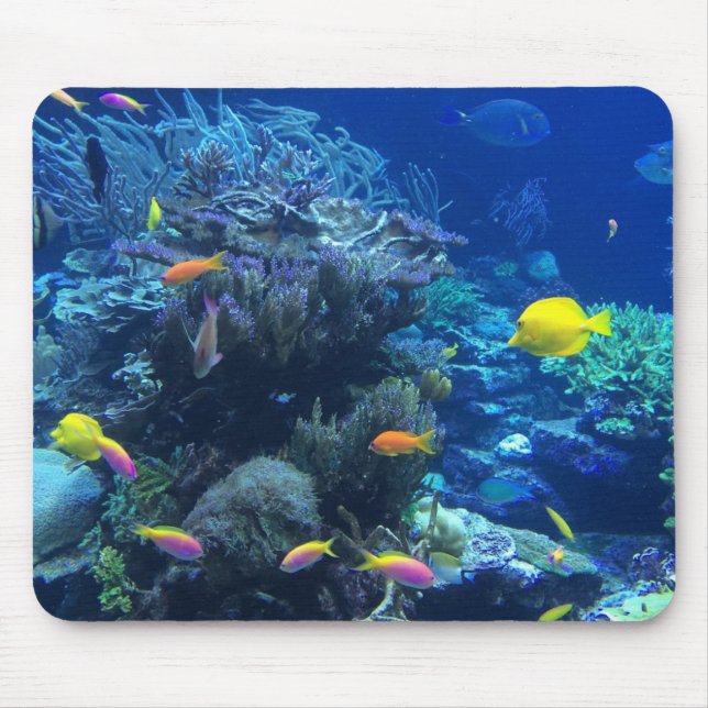 Mousepad Peixes tropicais amarelos (Frente)