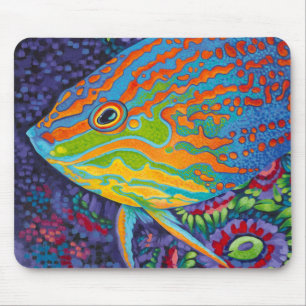 Mousepad Peixes Tropicais Brilhantes I