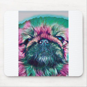 Mousepad Pekingese Portrait