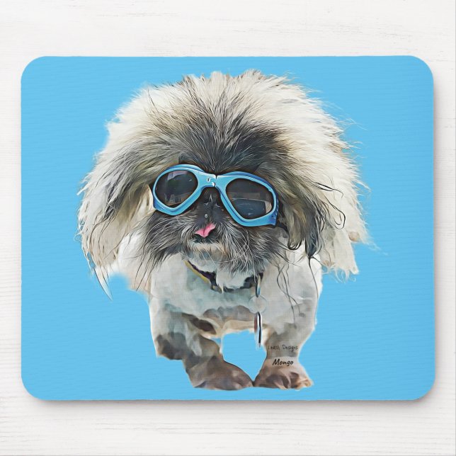 Mousepad Pekingese Rockstar Mongo (Frente)