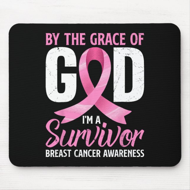 Mousepad Pela Graça Deus I#39;m Cancer A Sobrevivente (Frente)