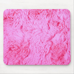 Mousepad Pele cor-de-rosa do falso