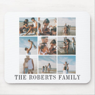 Mousepad Pele De Colagem De Fotos Da Família E Foto De Pau