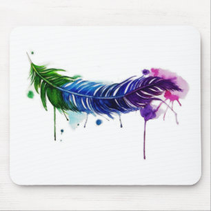 Mousepad Pele Pintada com Aquarela