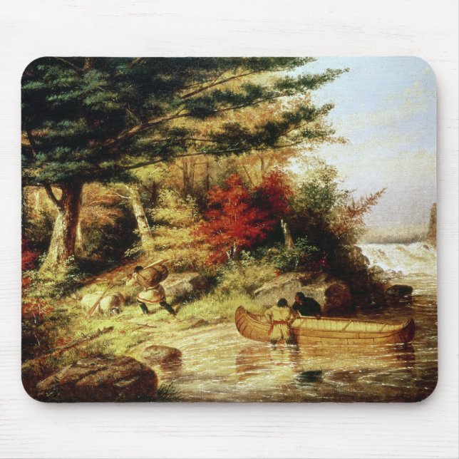 Mousepad Peles do transporte dos indianos através do (Frente)