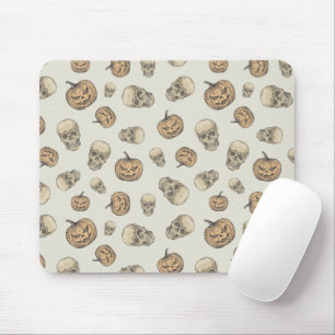 Mousepad Peles e Pumpkins Padrão de Halloween