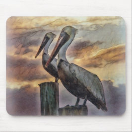 Mousepad Pelicanos Ao Sunset