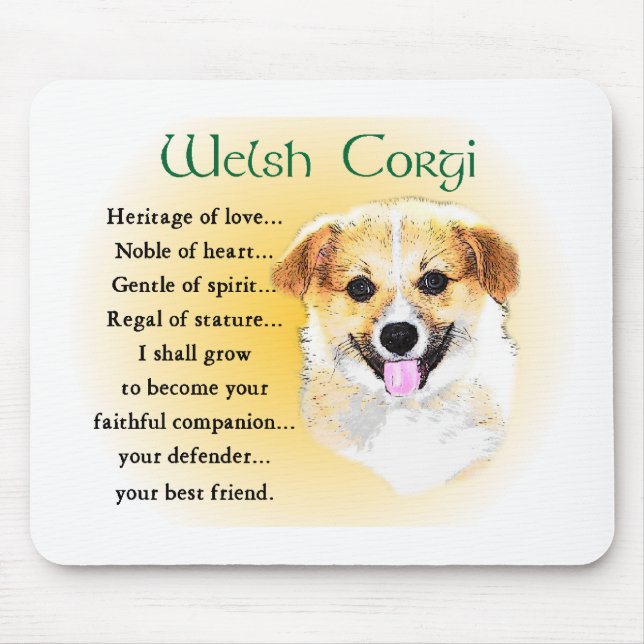 Mousepad Pembroke Welsh Corgi Gifts (Frente)