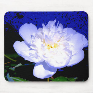Mousepad Pêmona floral azul púrpura Elegante