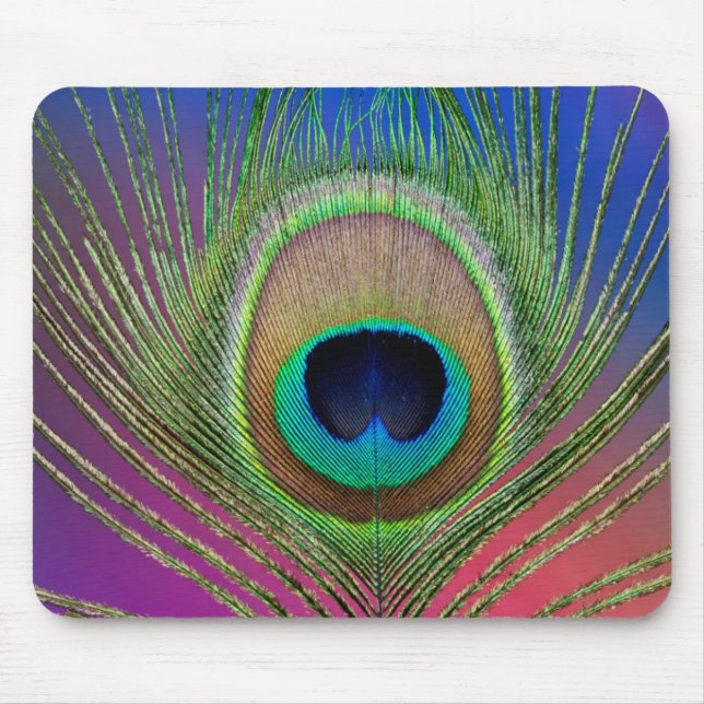 Mousepad Pena da cauda de um pavão (Frente)
