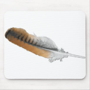 Mousepad pena do falcão da Vermelho-cauda