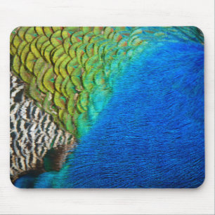 Mousepad Penas de Peacock IV Abstrato
