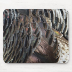 Mousepad Penas Selvagens Turcas I Abstrato Nature Design