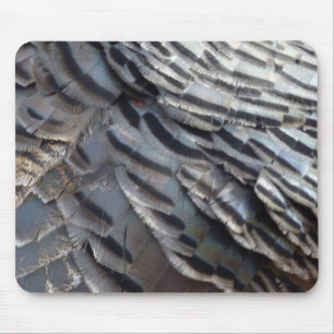 Mousepad Penas Turcas Selvagens II Abstrato Nature Design