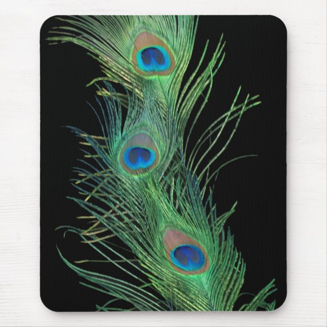 Mousepad Penas Verdes com Preto (Frente)