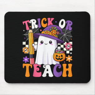 Mousepad Pêncil De Professores De Truque Ou Ensino Ghost En