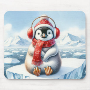 Mousepad Penguin On An Iceberg