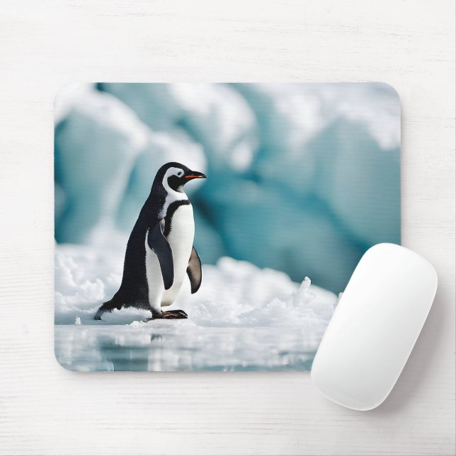 Mousepad Penguin On Iceberg (Com mouse)
