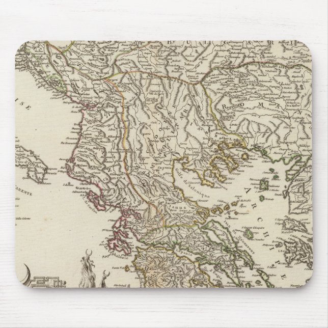 Mousepad Península dos Balcãs (Frente)