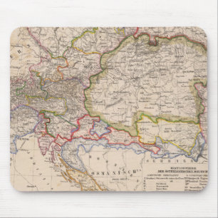 Mousepad Península dos Balcãs, Áustria, Hungria