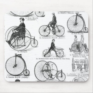Mousepad Penny Farthing de Bicicleta de Alta Roda