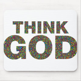 Mousepad Pensa Deus Dieu Cadeau idée de cadeau