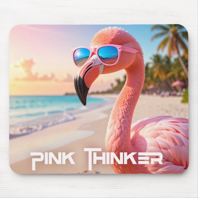 Mousepad PENSADOR ROSA Flamingo Rosa (Frente)