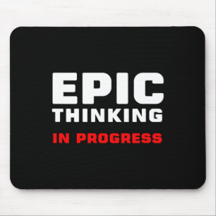Mousepad Pensamento Épico Em Andamento Grandes Ideias Jogo 