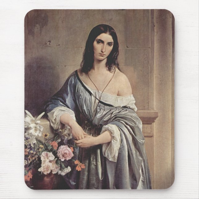 Mousepad Pensamentos melancólicos (por Francesco Hayez) (Frente)