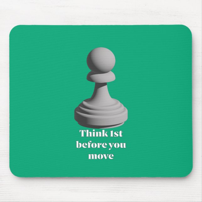 Mousepad Pensar no peão primeiro (Frente)