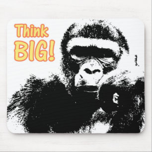 Mousepad Pense em Big Modern Pop Art Gorilla Modelo